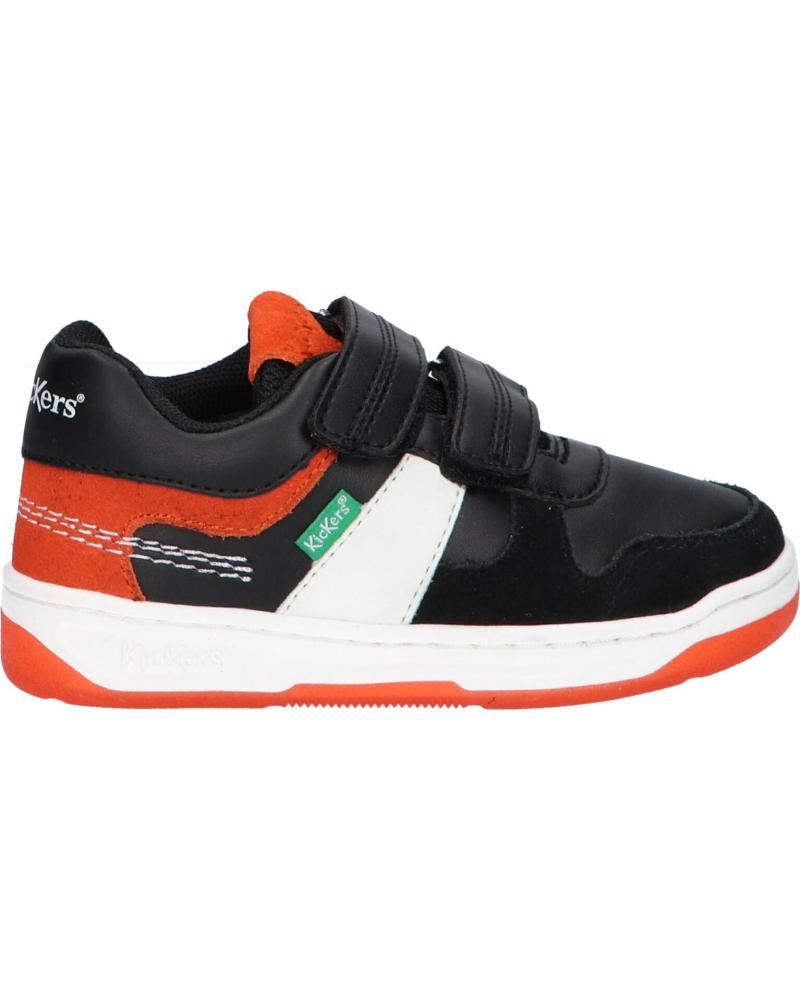 Sportif KICKERS  pour Garçon 910865-30 KALIDO  83 NOIR ORANGE
