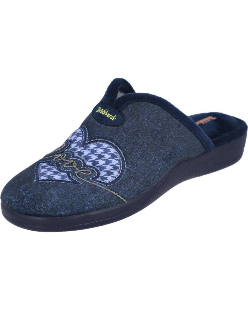 Calzado De Casa De Mujer DEVALVERDE 1145 ZAPATILLAS DE CASA MUJE AZUL