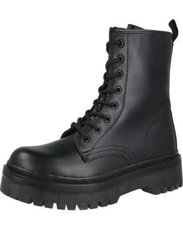 Botins de Mulher L&R SHOES LR SHOES HQ1416 BOTAS MILITARES MUJER NEGRO