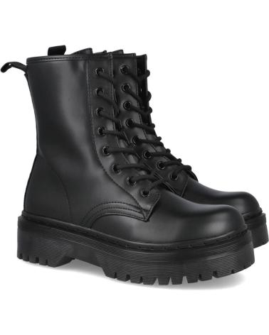 Botins de Mulher L&R SHOES LR SHOES HQ1416 BOTAS MILITARES MUJER NEGRO