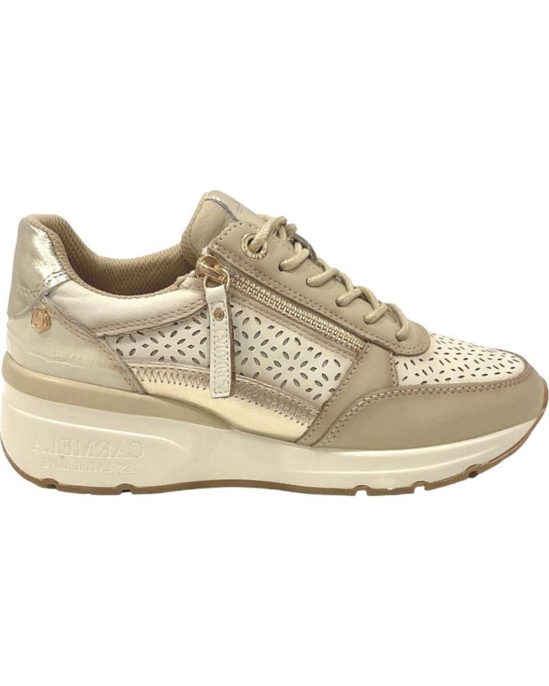 Woman Zapatillas deporte CARMELA ZAPATILLAS PIEL BEIGE  03 BEIGE