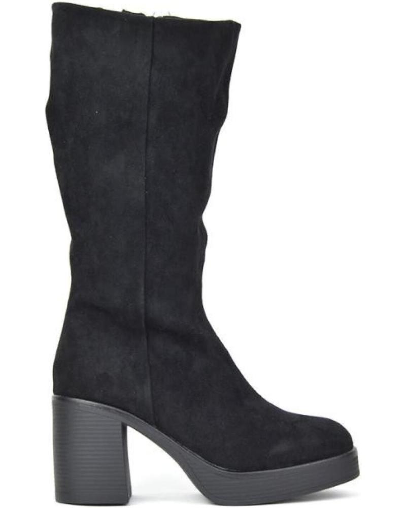 Botas de Mujer  BOTA SENORA BLACK LICRA SUEDEBLACK LICRA SUEDE