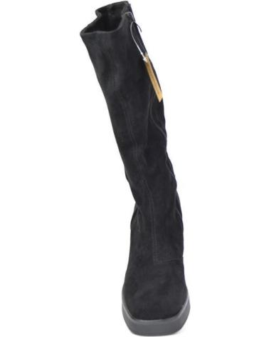 Botas de Mujer  BOTA SENORA BLACK LICRA SUEDEBLACK LICRA SUEDE