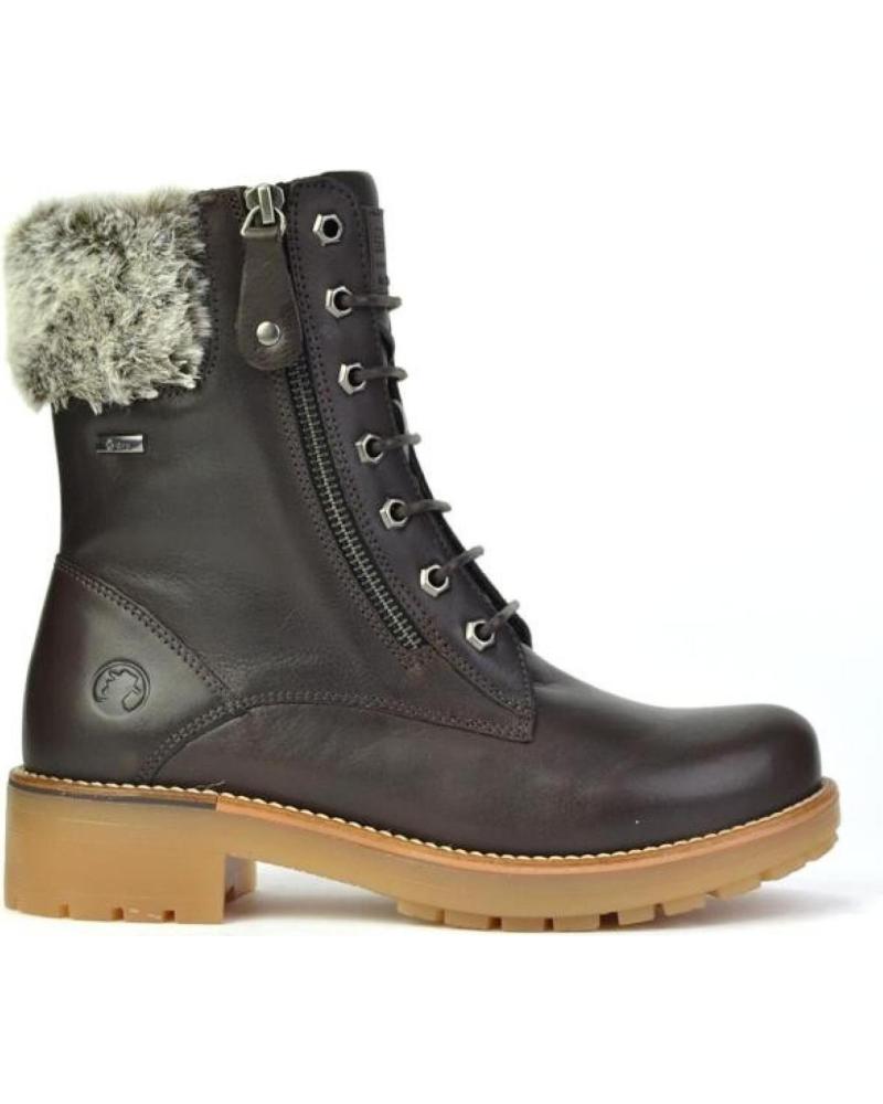 Botines de Mujer CORONEL TAPIOCCA BOTIN SENORA PIEL MARRON PELOPIEL MARRON PELO