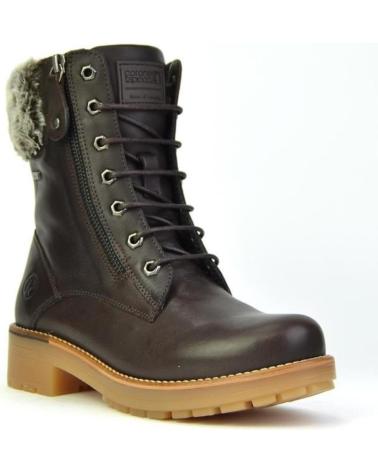 Botines de Mujer CORONEL TAPIOCCA BOTIN SENORA PIEL MARRON PELOPIEL MARRON PELO