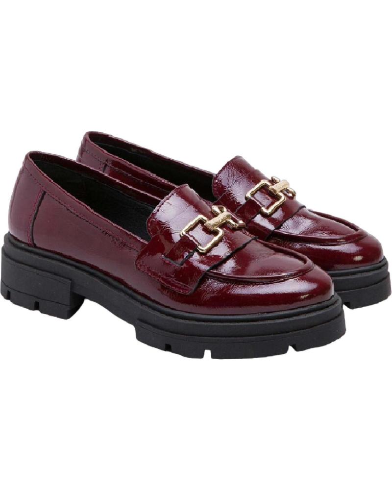 Mocasines De Mujer CUPLE MOCASIN TRABILLA BURDEOS MORADO