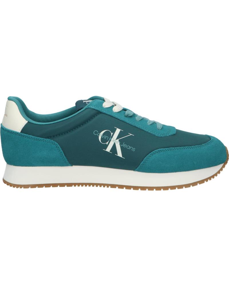 Man Zapatillas deporte CALVIN KLEIN YM0YM00746 RETRO RUNNER  0G3 BAYOU-OIL BLUE-CREAMY WHITE