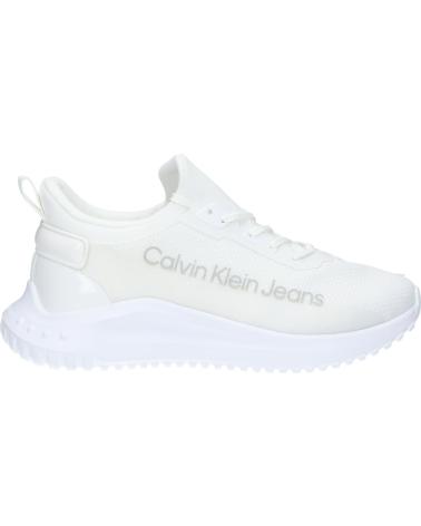 Sapatos Desportivos CALVIN KLEIN  de Mulher YW0YW01303 EVA RUN SLIPON  01W BRIGHT WHITE-BLACK