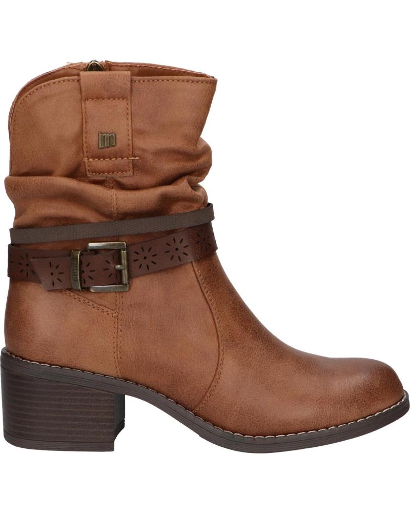 Botas de Mujer MTNG BOTINES DE TACON MUSTANG 52764 CUERO MARRóN
