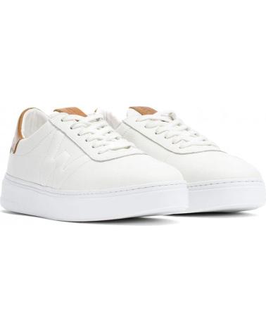 Zapatillas deporte de Hombre WONDERS DEPORTIVA PIEL RELIEVE CB-3920 BLANCO