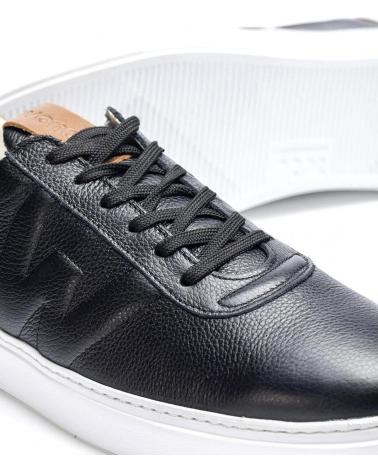 Zapatillas deporte de Hombre WONDERS DEPORTIVA PIEL RELIEVE CB-3920 NEGRO