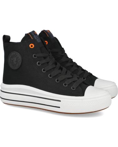 Scarpe sport REFRESH  per Donna 171931 ZAPATILLAS ALTAS LONA MU  NEGRO