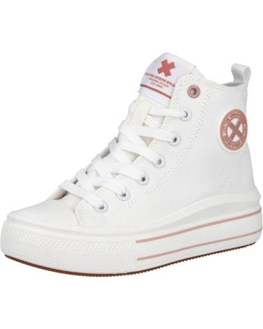 Deportivas XTI  de Niña 150854 ZAPATILLAS ALTAS LONA NINA  BLANCO