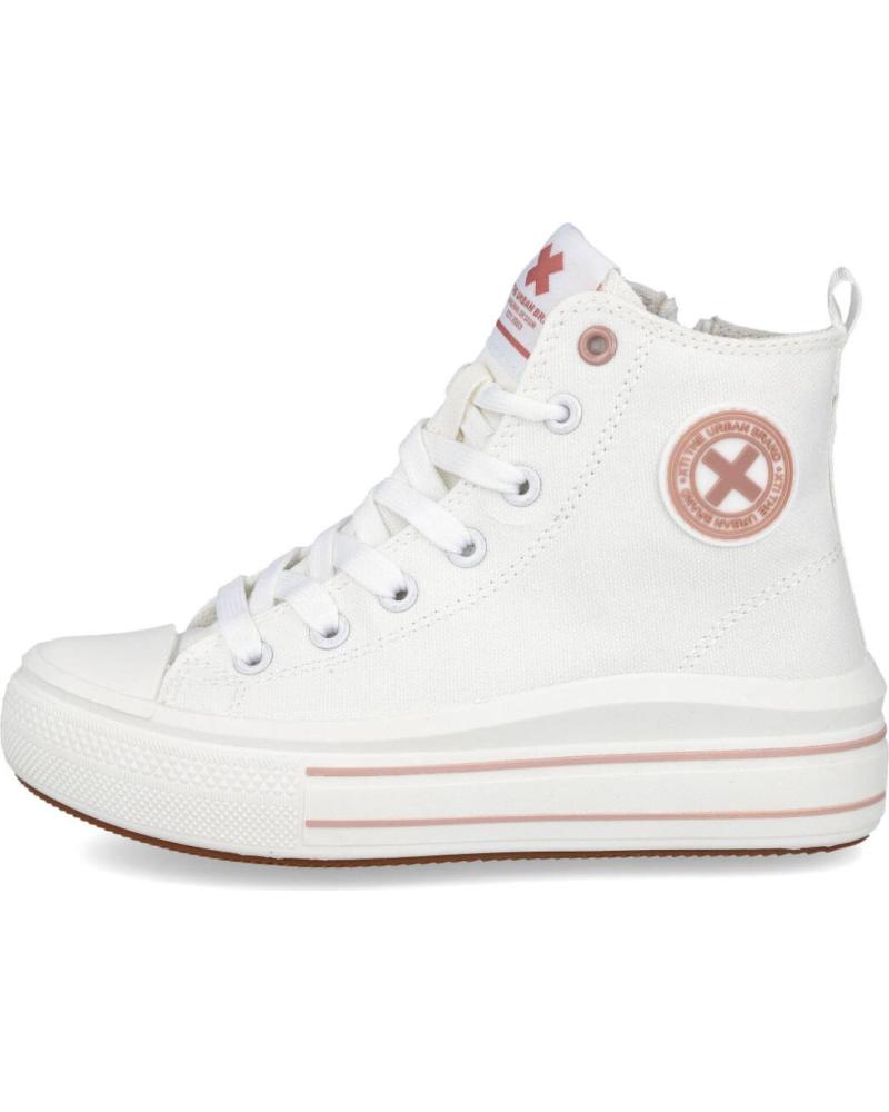 Deportivas XTI  de Niña 150854 ZAPATILLAS ALTAS LONA NINA  BLANCO
