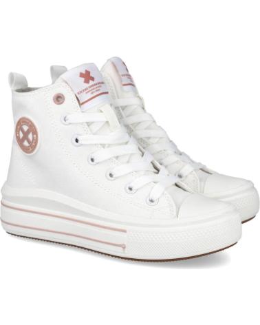 Deportivas XTI  de Niña 150854 ZAPATILLAS ALTAS LONA NINA  BLANCO