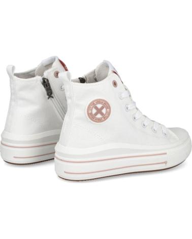Deportivas XTI  de Niña 150854 ZAPATILLAS ALTAS LONA NINA  BLANCO
