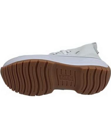 Zapatillas deporte de Mujer  BOTIN DE LONA CON PLATAFORMA BLANCO