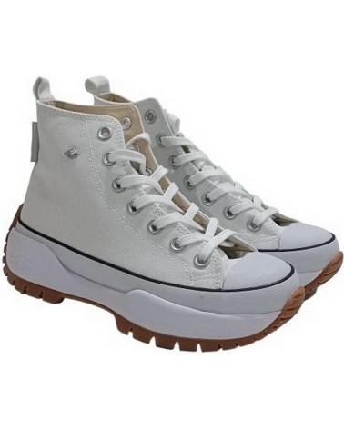 Zapatillas deporte de Mujer  BOTIN DE LONA CON PLATAFORMA BLANCO