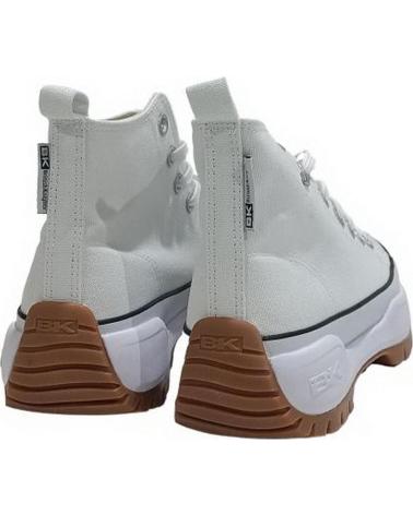 Zapatillas deporte de Mujer  BOTIN DE LONA CON PLATAFORMA BLANCO