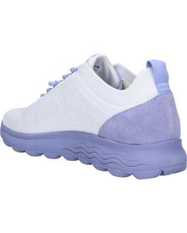 Woman Trainers GEOX D15NUA 06K22 D SPHERICA C1Q8X OFF WHITE-LT VIOLET