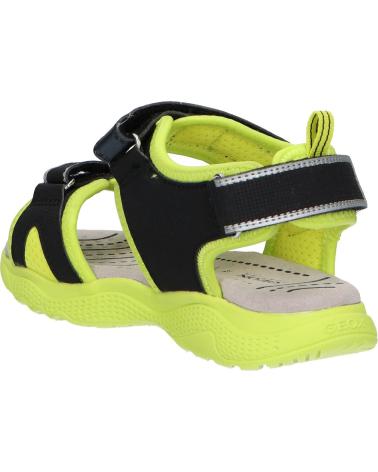 Sandalias GEOX  de Niño J35GPA 014CE J SANDAL SPLUSH  C3707 LIME-BLACK