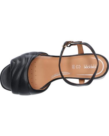 Woman Sandals GEOX D35HAB 000TU D GENZIANA MID C9999 BLACK