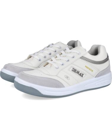 Zapatillas deporte de Hombre L&R SHOES P800-16B ZAPATILLAS DEPORTIVAS HOMBRE BLANCO GRIS