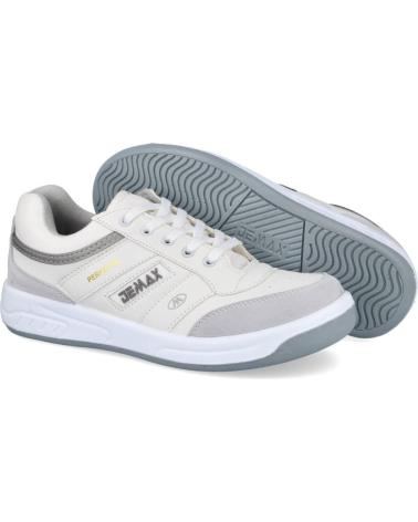 Zapatillas deporte de Hombre L&R SHOES P800-16B ZAPATILLAS DEPORTIVAS HOMBRE BLANCO GRIS