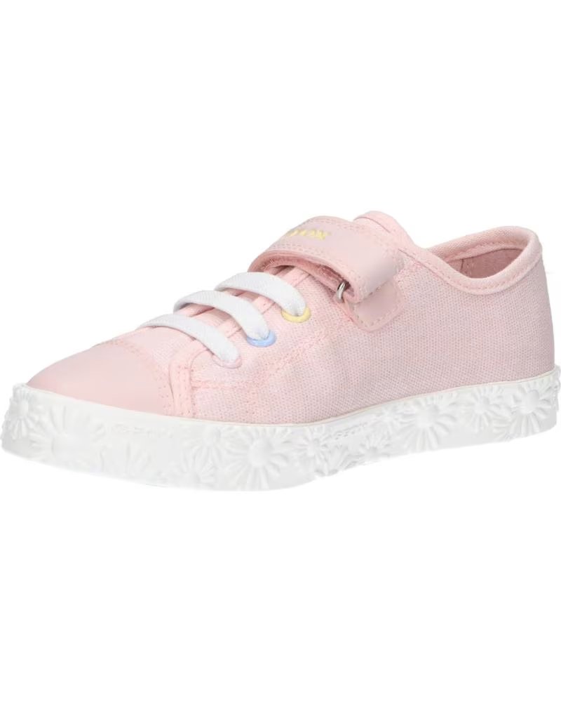 Baskets Geox Fille Jr Ciak Girl - Toile Et Simili Cuir | Confortables Et Respirantes