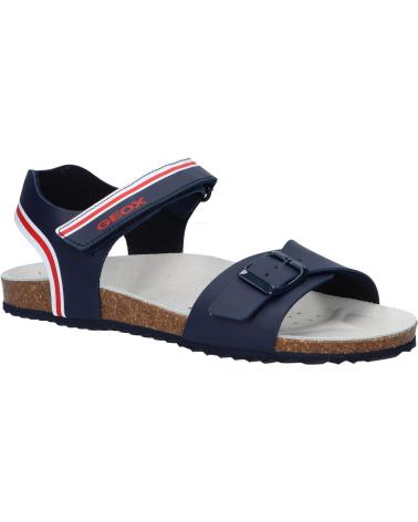 boy Sandals GEOX J028LB 0006A J GHITA C4580 BLUE-RED-WHITE