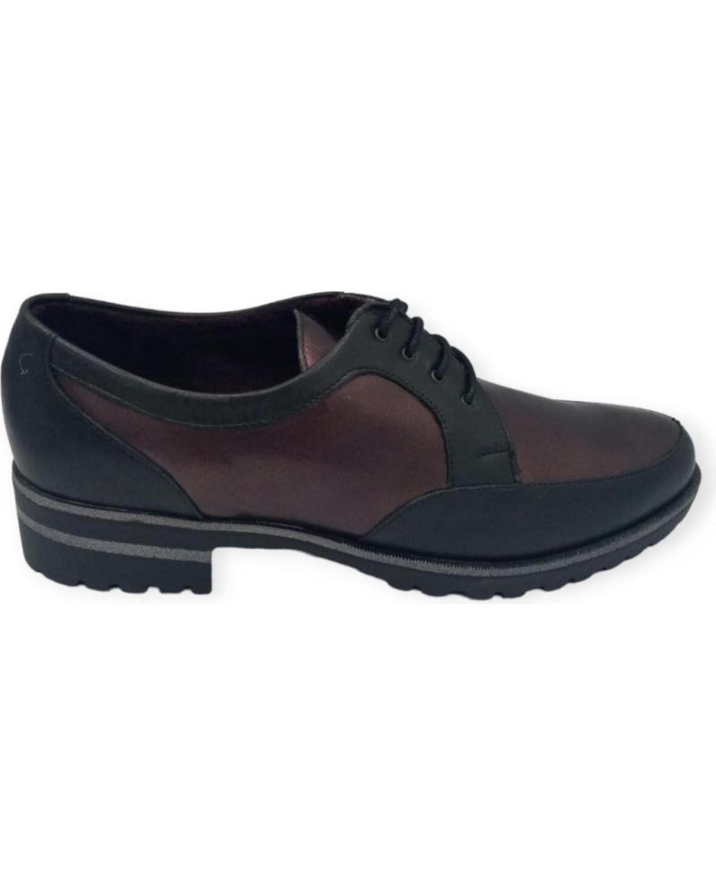 Zapatos de Mujer PITILLOS ZAPATO Y BURDEOS 1302 NEGRO