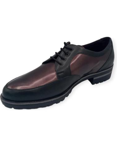 Zapatos de Mujer PITILLOS ZAPATO Y BURDEOS 1302 NEGRO