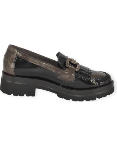 Woman shoes PITILLOS MOCASIN PIEL CHAROL Y HUMO PITILLO 5360  NEGRO