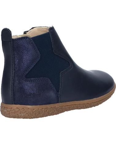 girl and boy boots KICKERS 744611 VERMILLON  102 MARINE METALLISE
