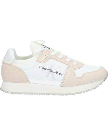 Sapatos Desportivos CALVIN KLEIN  de Mulher YW0YW00840 RUNNER SOCK  0K8 BRIGHT WHITE-CREAMY WHITE
