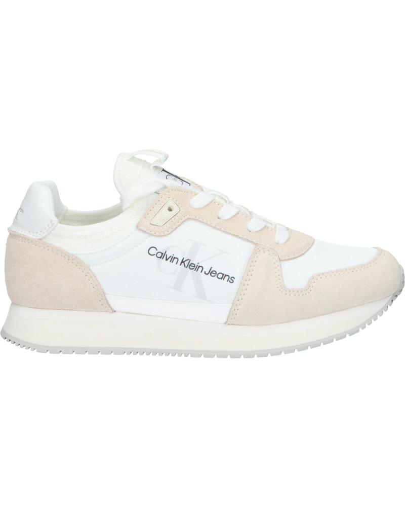 Sapatos Desportivos CALVIN KLEIN  de Mulher YW0YW00840 RUNNER SOCK  0K8 BRIGHT WHITE-CREAMY WHITE