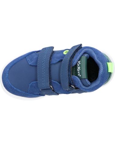 Zapatillas deporte de Niña y Niño KICKERS 829770-10 BILBON VELC 51 BLEU VERT