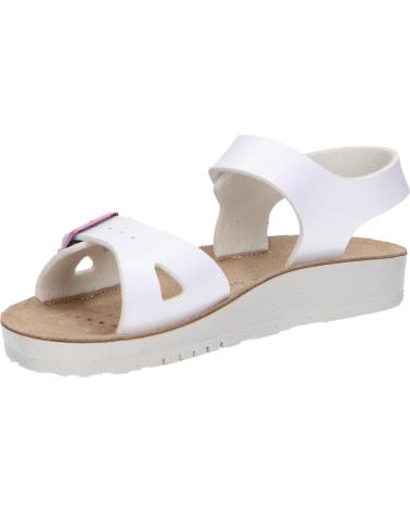 girl Sandals GEOX J15EAB 000QD J SANDAL COSTAREI  C0563 WHITE-FUCHSIA