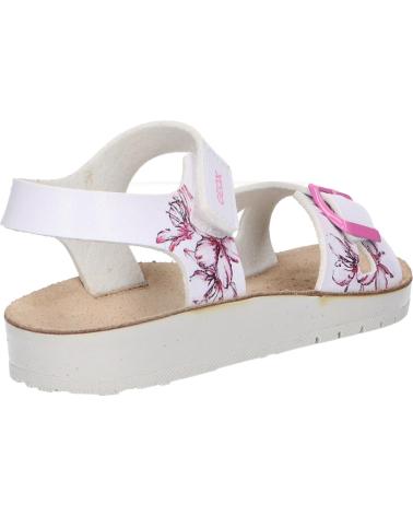 girl Sandals GEOX J15EAB 000QD J SANDAL COSTAREI  C0563 WHITE-FUCHSIA