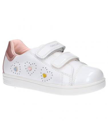 Scarpe sport GEOX  per Bambina B921WB 044AJ B DJROCK  C0814 WHITE-LT PINK