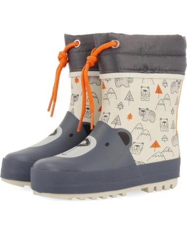 girl and boy Wellington Boots GIOSEPPO WASTA  GRIS