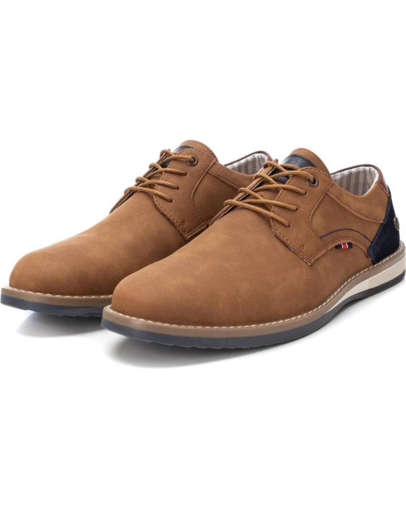 XTI Scarpa Oxford Uomo 142525 - Finta Pelle, Lacci, Suola Gomma Antiscivolo, Vegana Certificata PETA