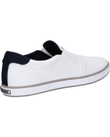 Sapatos TOMMY HILFIGER  de Homem FM0FM00597 ICONIC SLIP ON SNEAKER  100 WHITE