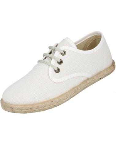 Schuhe für Junge ZAPY U400301 ALPARGATAS DE ESPARTO DE N BLANCO
