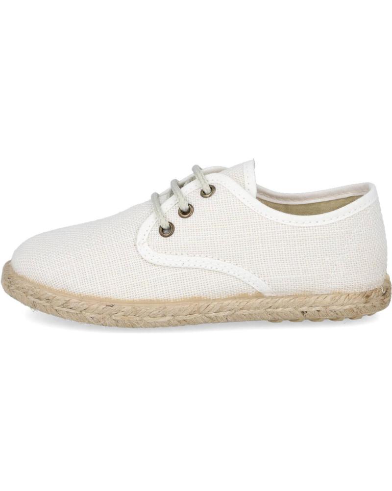 Schuhe für Junge ZAPY U400301 ALPARGATAS DE ESPARTO DE N BLANCO