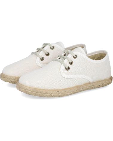 Schuhe für Junge ZAPY U400301 ALPARGATAS DE ESPARTO DE N BLANCO
