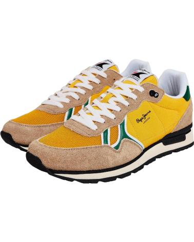 Man Zapatillas deporte PEPE JEANS ZAPATILLAS BRIT FUN HOMBRE PMS31046  AMARILLO