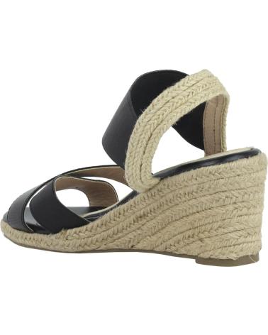 Zapatos de cuña de Mujer REFRESH 61778 ELAST NEGRO ELAST  NEGRO