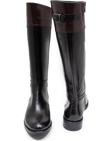 DAMEN-LEDERSTIEFEL FLUCHOS DORKING TIERRA D7687 SCHWARZ NEGRO