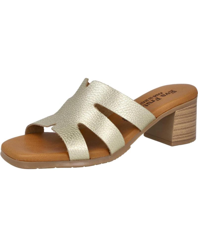 Sandalias de Mujer  EVA FRUTOS 3423 SANDALIAS MULE TACON MU ORO